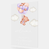 Ours de bébé, Ballons pourpres, Bienvenue pour le (Angle)