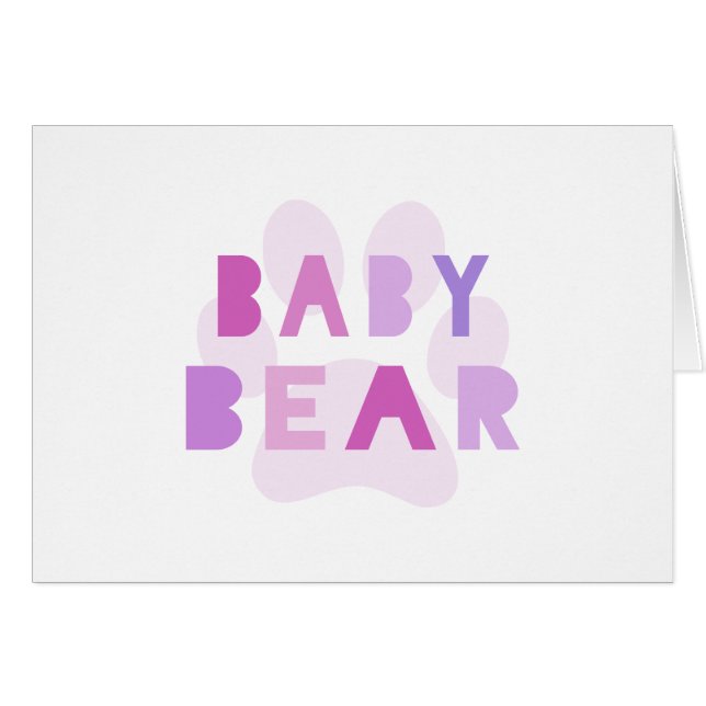 Ours de bébé - rose (Devant horizontal)