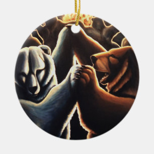 Ours de danse Ornement Multicultural Love Cadeaux