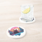 Ours de Dessous de verre de grès de Yellowstone (Côté)