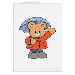 Ours de jour pluvieux mignon