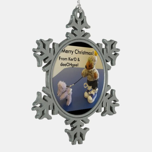 Ours de Ker'Dunkedunk et ornement de flocon de (Gauche)