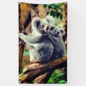 OURS DE KOALA ET BANNIÈRE DE CUB AVEC GROMMETS (Vertical)