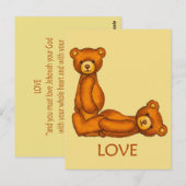Ours de la Bible ~ Écriture d'amour 2 ~ Cartes de  (Devant / Derrière)