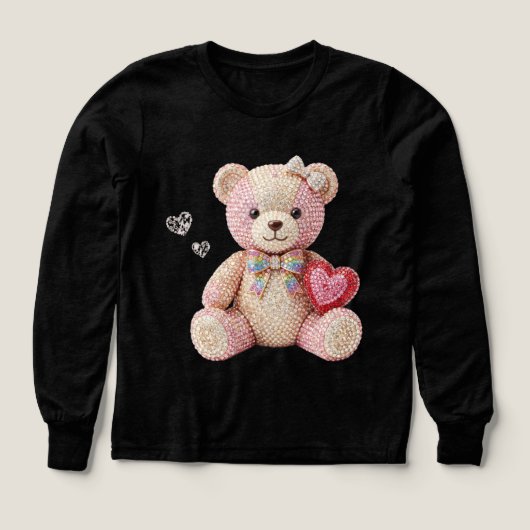Ours de la Saint-Valentin en strass  (Motif recto)