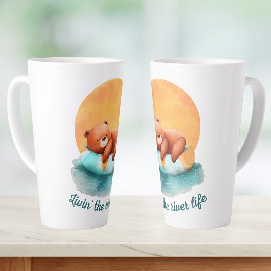 Ours de la vie fluviale | Mug en latte mou