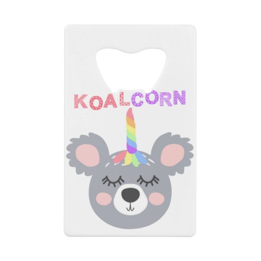 ours de maïs koala avec corne arc-en-ciel Cool Koa (Devant)