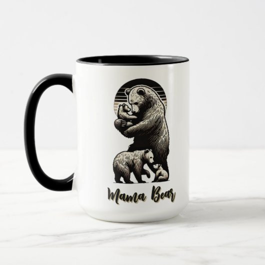 Ours de maman - Mug personnalisable (Gauche)