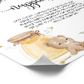 Ours de miel Napps tard le soir Poster (Coin)