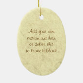 Ours de miel Ornement personnalisé (Dos)