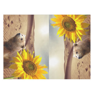 Ours de nappes de tournesol