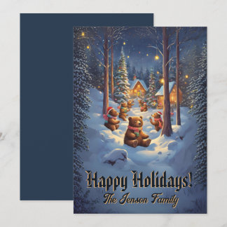 Ours de Noël 13, Joyeux Fêtes, Carte de Noël