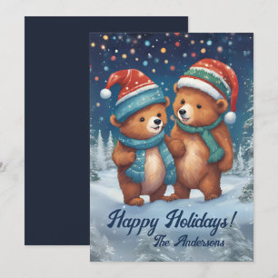 Ours de Noël 2, Joyeuses fêtes, Carte de Noël