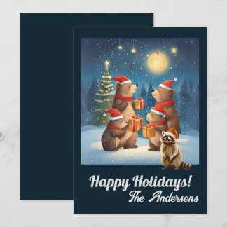 Ours de Noël 7, Joyeuses fêtes, Carte de Noël