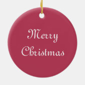 Ours de Noël Ornement en céramique (Dos)