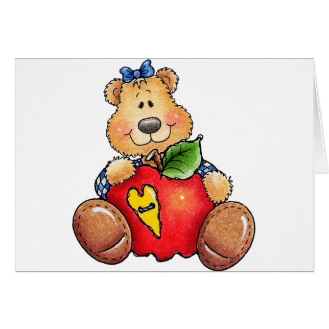 Ours de nounours avec Apple (Devant horizontal)