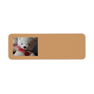 Ours de nounours câlin - étiquette de adresse de