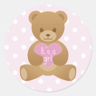 Ours de nounours "il " s autocollant de rose d'une