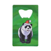 Ours de panda à Santa Hat sur Vert (Devant)