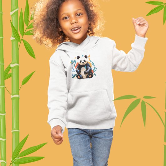 Ours de panda assis coloré moderne