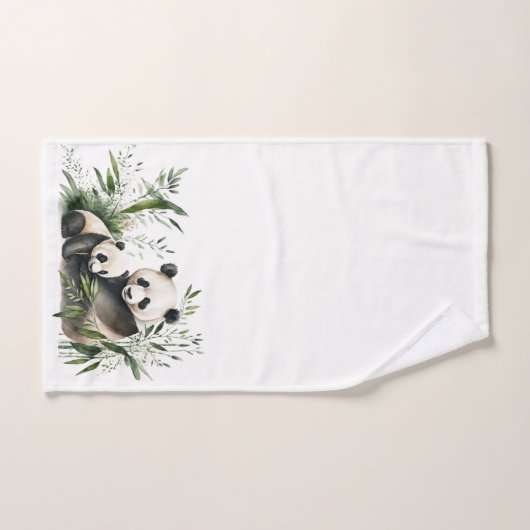 Ours De Panda Avec Cuisine (Serviette à main)