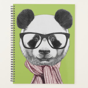 Ours de panda prêt pour l'hiver