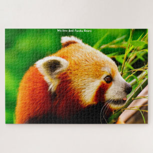 Ours De Panda Rouge. Jigsaw Puzzle