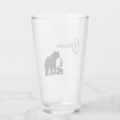 Ours de Pierre-Yellowstone en verre (Dos)
