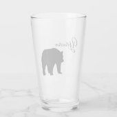 Ours de Pierre-Yellowstone en verre (Dos)