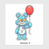 Ours de pitié - Sticker Zombie (Feuille)
