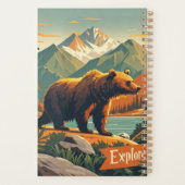 Ours de style rétro dessin animé et affiche de la  (Dos)
