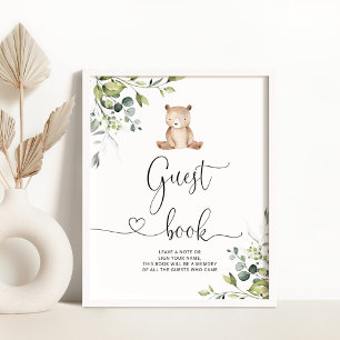 Ours d'Eucalyptus Livre d'or Poster