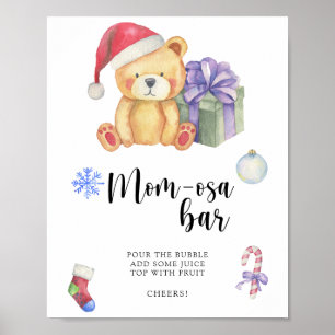 Ours d'hiver \ Bar Mom-osa Affiche