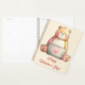 Ours d'ordinateur portable cosy pour la Saint-Vale (Devant avec enveloppe)