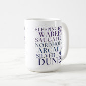 Ours dormant Michigan Dunes de sable Café Mug (Devant droit)