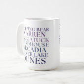 Ours dormant Michigan Dunes de sable Café Mug (Devant gauche)