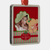 Ours doux de premier de Noël du bébé ornement de (Droite)