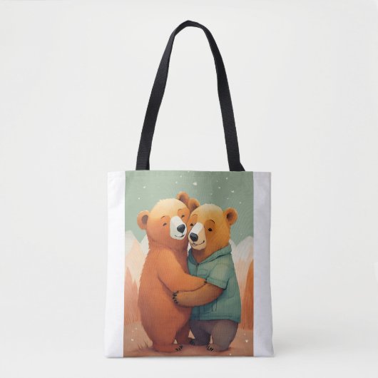 "Ours en amour - Sac mignon et confortable (Devant)