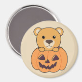 Ours En Citrouille Doux Ours Joyeux Aimant Hallowe (Recto/Verso)