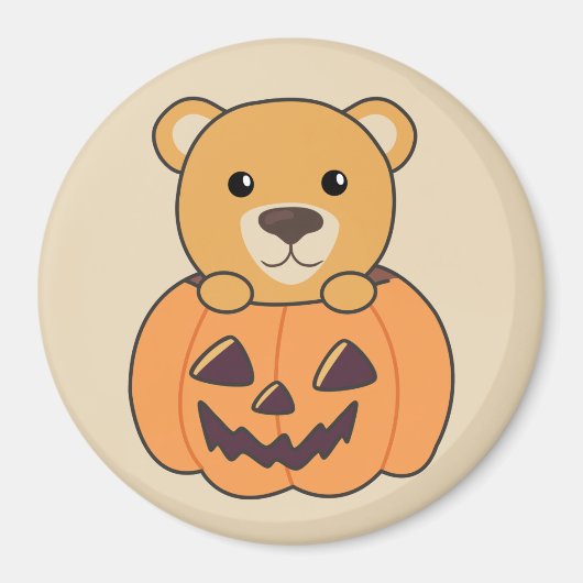 Ours En Citrouille Doux Ours Joyeux Aimant Hallowe (Devant)