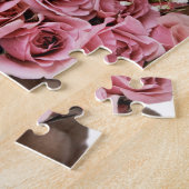 ours en peluche au puzzle rose (Côté)