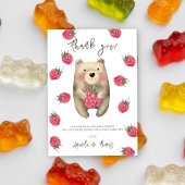 Ours en peluche aux baies - merci