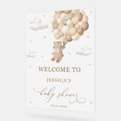 Ours en peluche avec Baby shower à ballets Brown B (Angle)