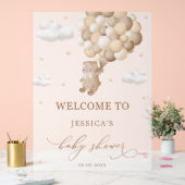 Ours en peluche avec Baby shower à ballets Brown B (Mariage)