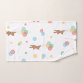 Ours en peluche avec ballons (Serviette à main)