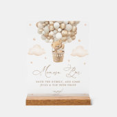 Ours en peluche avec ballons neutres Mimosa Bar (Recto)