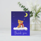 Ours en peluche avec Carte de remerciements Baby s (Debout devant)