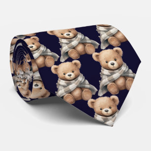 Ours en peluche avec cravate à couverture