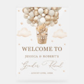 Ours en peluche avec des ballons neutres Révélatio (Recto)