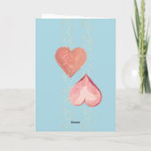 Ours en peluche avec fleurs Carte de la Saint-Vale (Dos)